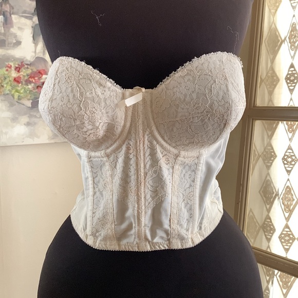 Vintage 1960s Simpson Sears cropped boned bustier with underwire cups - Picture 5 of 5